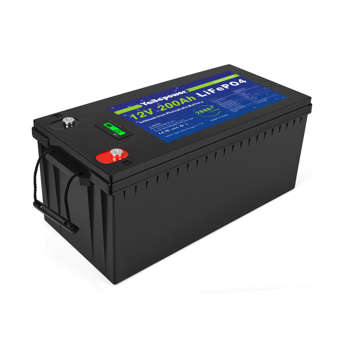 LCD солнечная батарея Lifepo4 хранение RV яхта морская Солнечная тележка для гольфа UPS глубокий цикл 12v 200Ah литиевые батареи