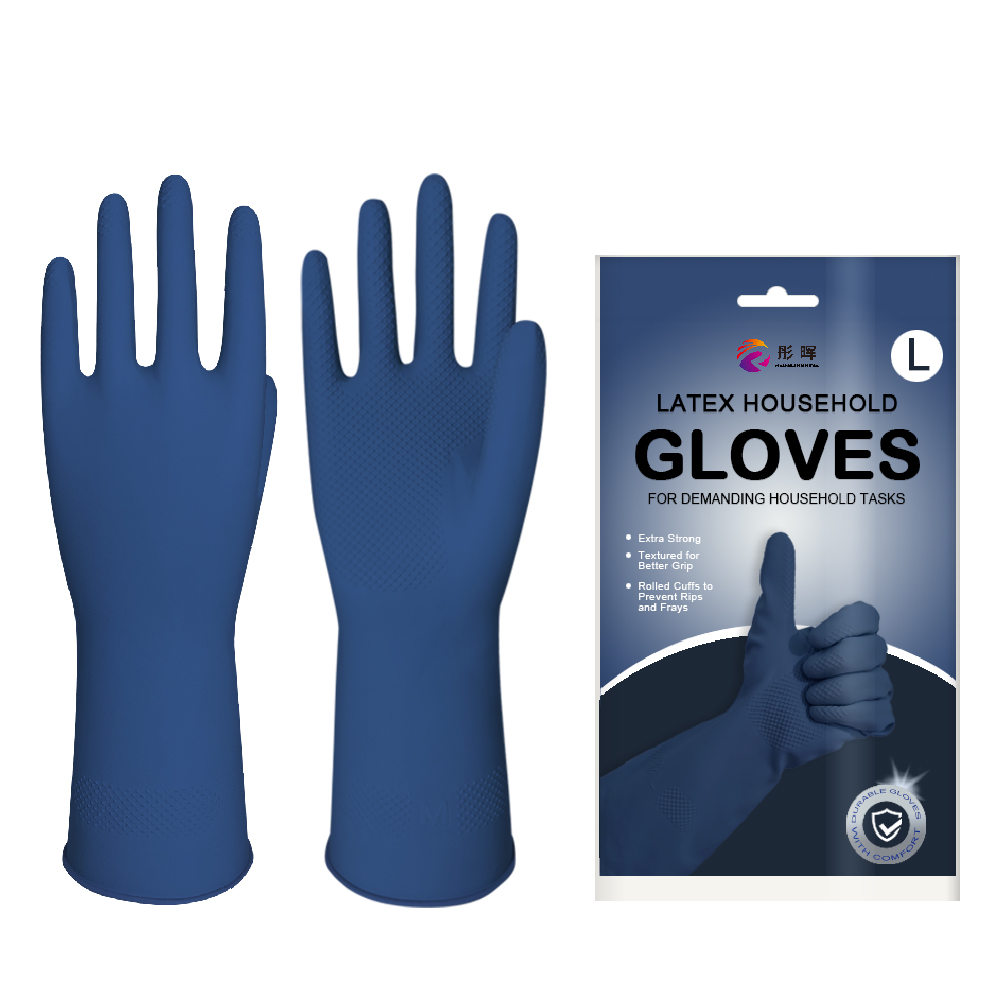 32cm Long Waterproof Reusable Latex Gloves for Household Use Non Slip Multi Purpose Durable