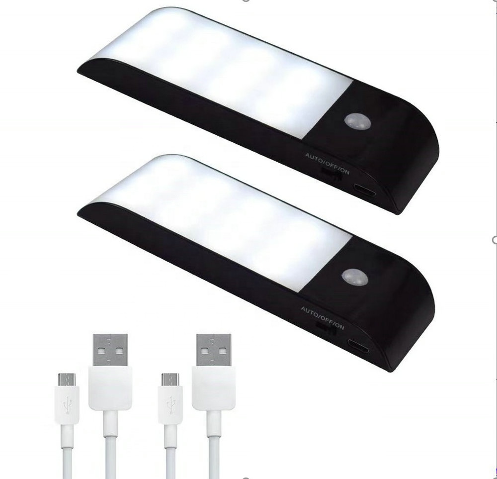 Black led night light with motion sensor for Wardrobe