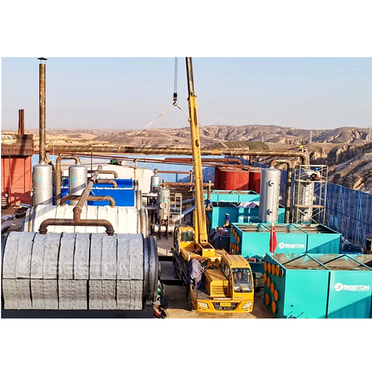 Beston Group, полностью непрерывная установка пиролиза резины, машина для пиролиза пластикового масла на продажу