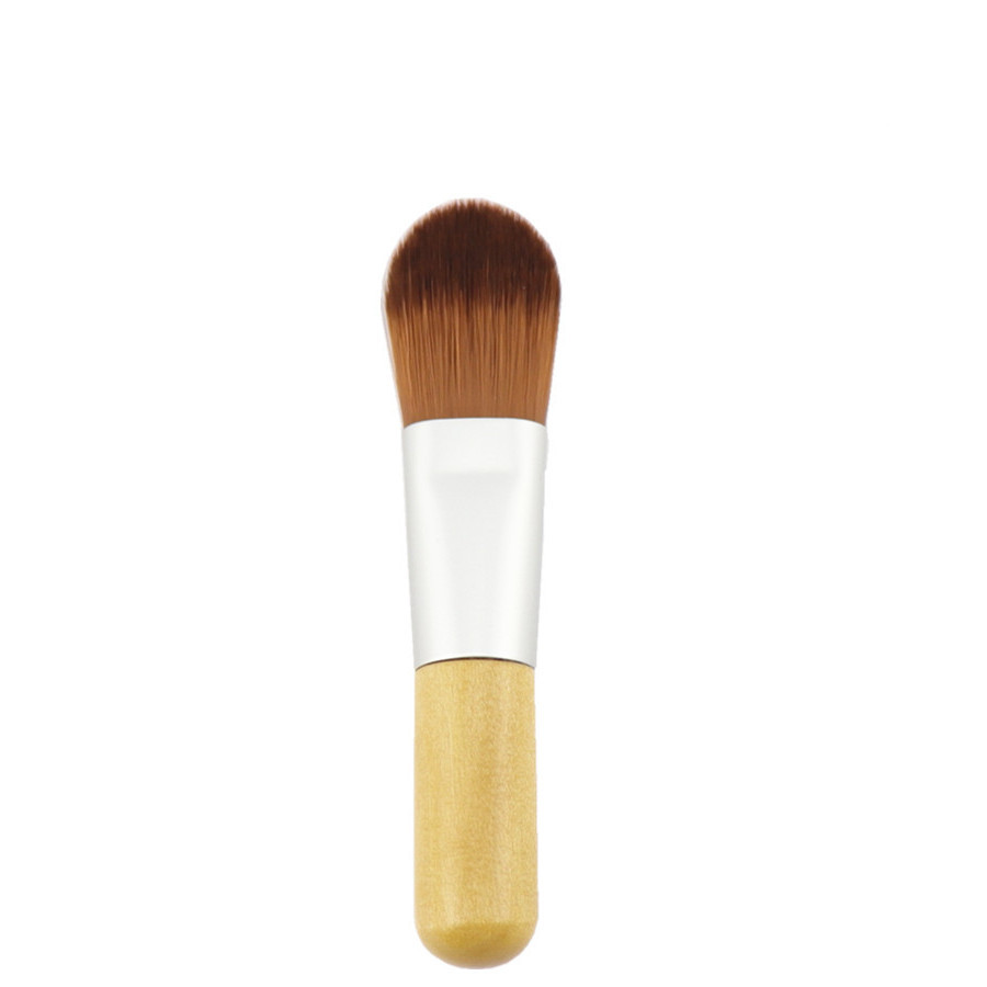 Wholesale single mini makeup brush bamboo handle Foundation Brush vegan Smudge mask brush