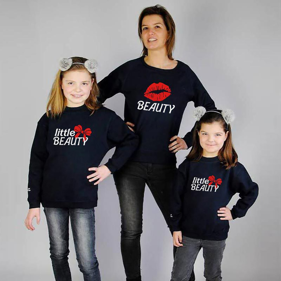 Mom Girls Boys T-shirts for Family Summer Cartoon Print Tops Adult Baby Kids Mommy and Me Matching Clothes Outfits JYF