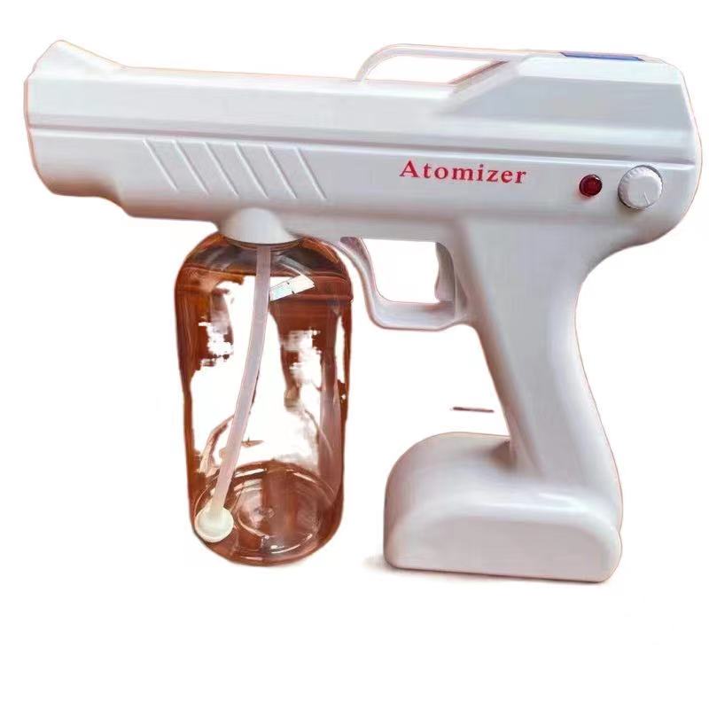 Wholesale New Rechargeable Fogger Machine Nano Spray Gun Handheld Blue Ray Cordless Atomization Disinfection Spray Gun