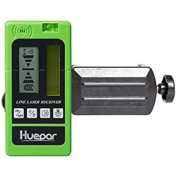 Huepar LR-5RG двухсторонний ЖК-дисплей с подсветкой для лазерного уровня, приемника лазерного уровня с красным и зеленым лучами