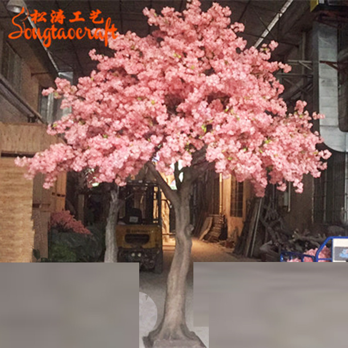 Customized Size Wedding Decorative Pink Artificial Sakura Blossom Tree