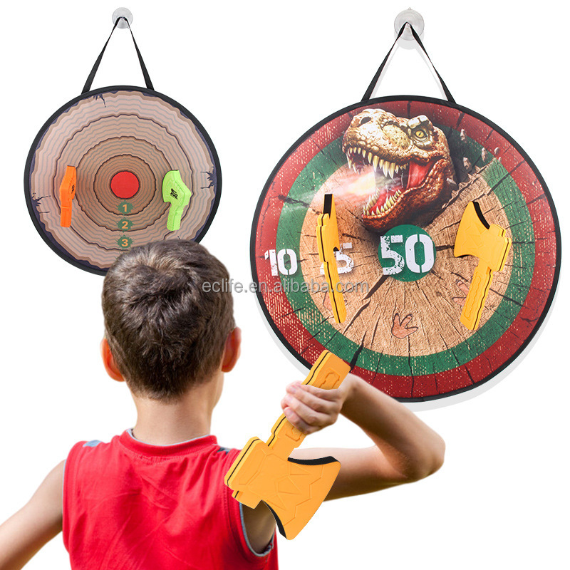 Wholesale Foam Axe Throwing Game Set fo Kids Outdoor Play Foam Axes Safe Dart Board Games Toy Competition