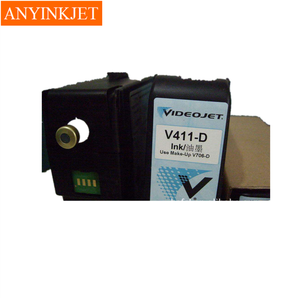 Высокое качество, 100% новый оригинальный телефон Videojet V411, чернила V411-D ink (с картриджем + чернилами + чипом)