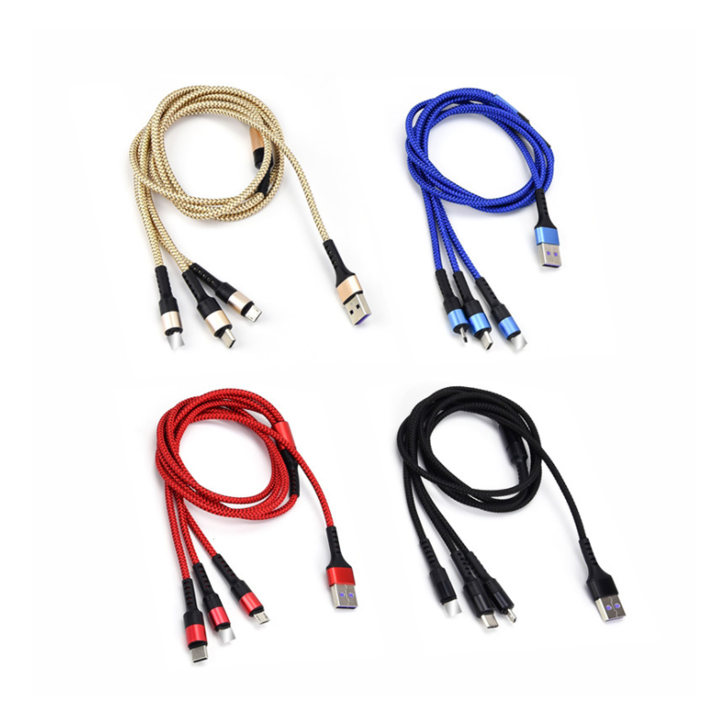 Многофункциональный Кабель Micro Usb для зарядки и передачи данных, смартфон для оптовых продаж, для путешествий, бизнеса, с дизайном matel