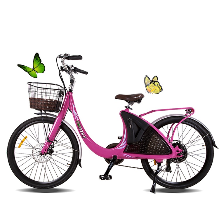 Городской велосипед ebike Электрический Ретро велосипед 36v 500w девушка электрический велосипед легкий вес