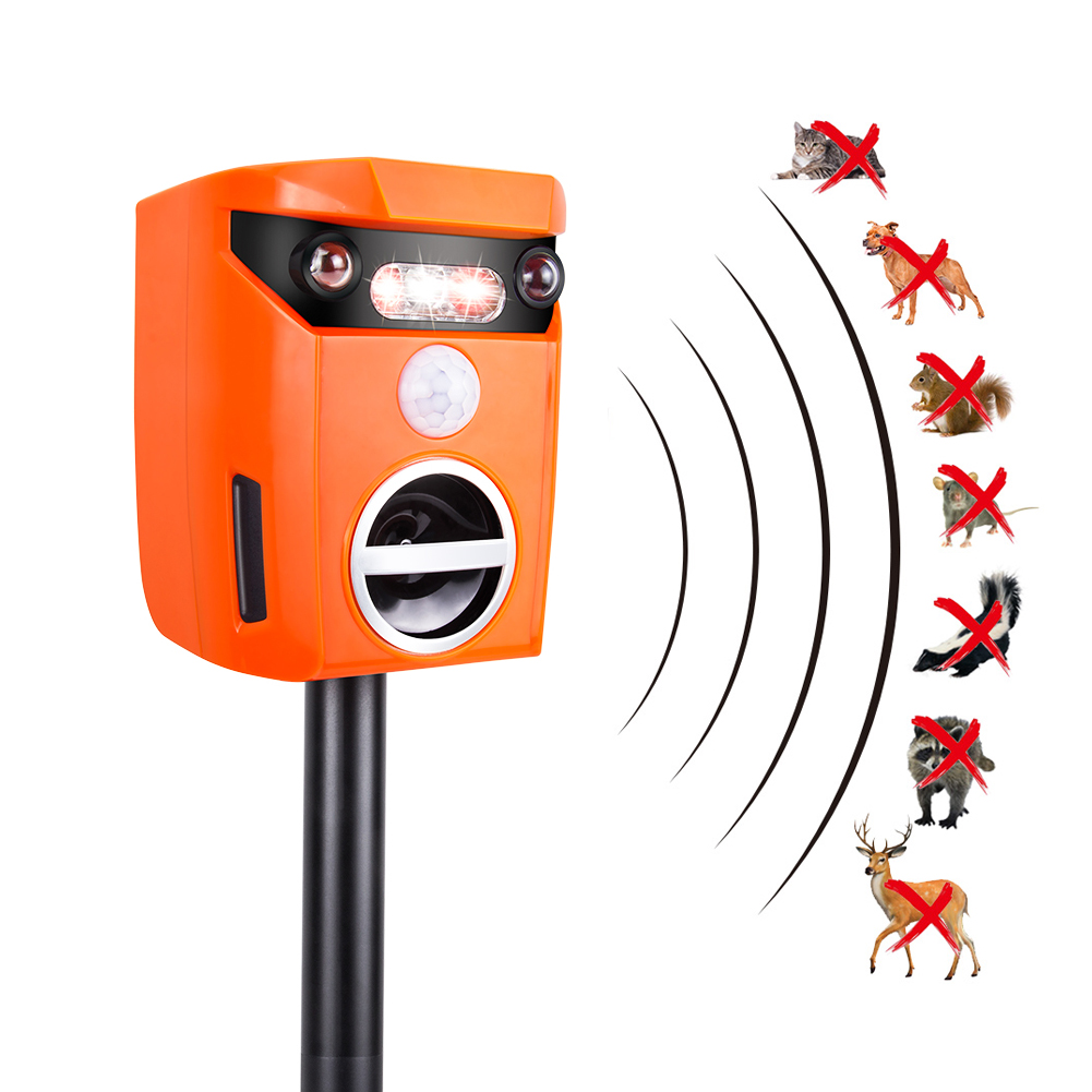 X-PEST Newest AR01 запатентованный дизайн США ультразвуковой отпугиватель животных на солнечных батареях для собак/кошек/слонов/обезьянок/голубей