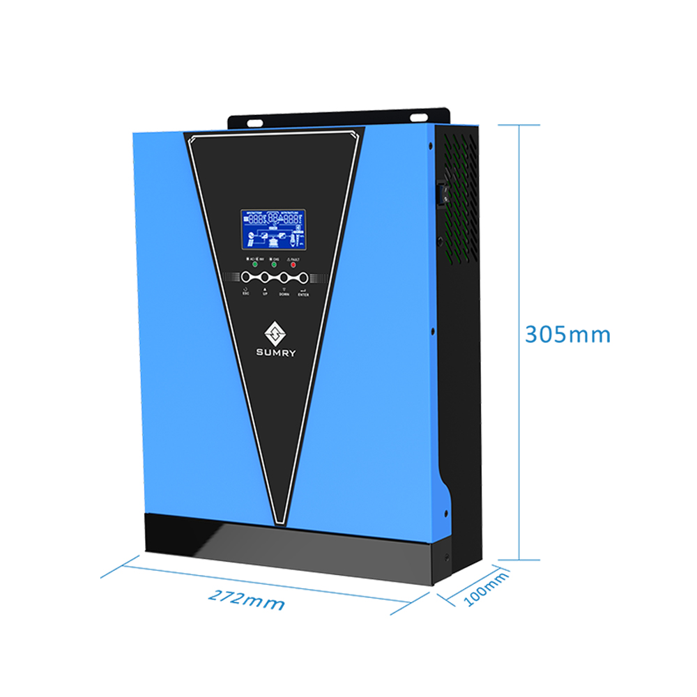 12v to 230v 1kva 1kw hybrid solar inverter