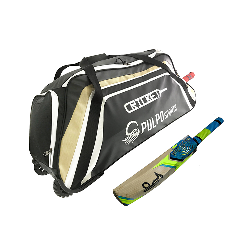 Modern Design Straps Generous Compartments Water Repellent Durable Polyester / 210D Pu Cricket Wheels Bag