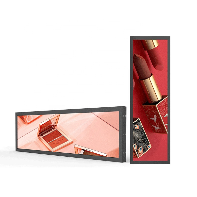 The latest supermarket shelves Cosmetic Supermarket Lcd Shelf Stretched Models Super Wide Monitor Ultra Widescreen Monitor