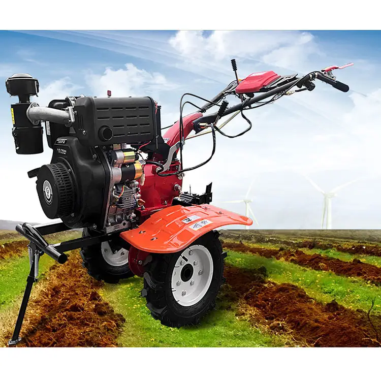 Mini Diesel Electric Hand Powertiller Power Motocultivador Motor Farm Garden Rotary Tiller Cultivator