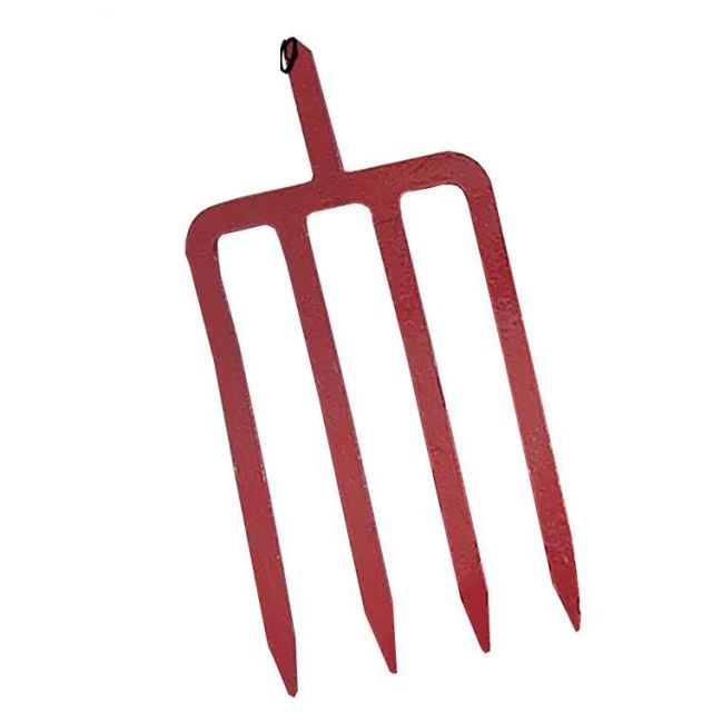 Heavy Duty Strong Handle Carbon Steel Garden Digging Fork Border Spade Fork 4 Prongs For Farm Soil Planting Tool
