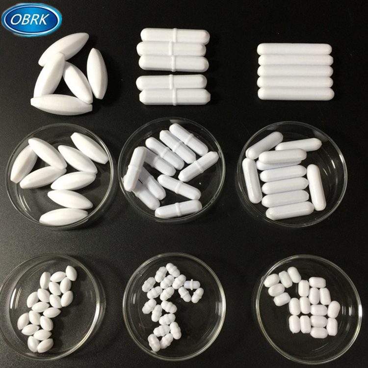 PTFE Магнитный смеситель для мешалки stir bar белого цвета