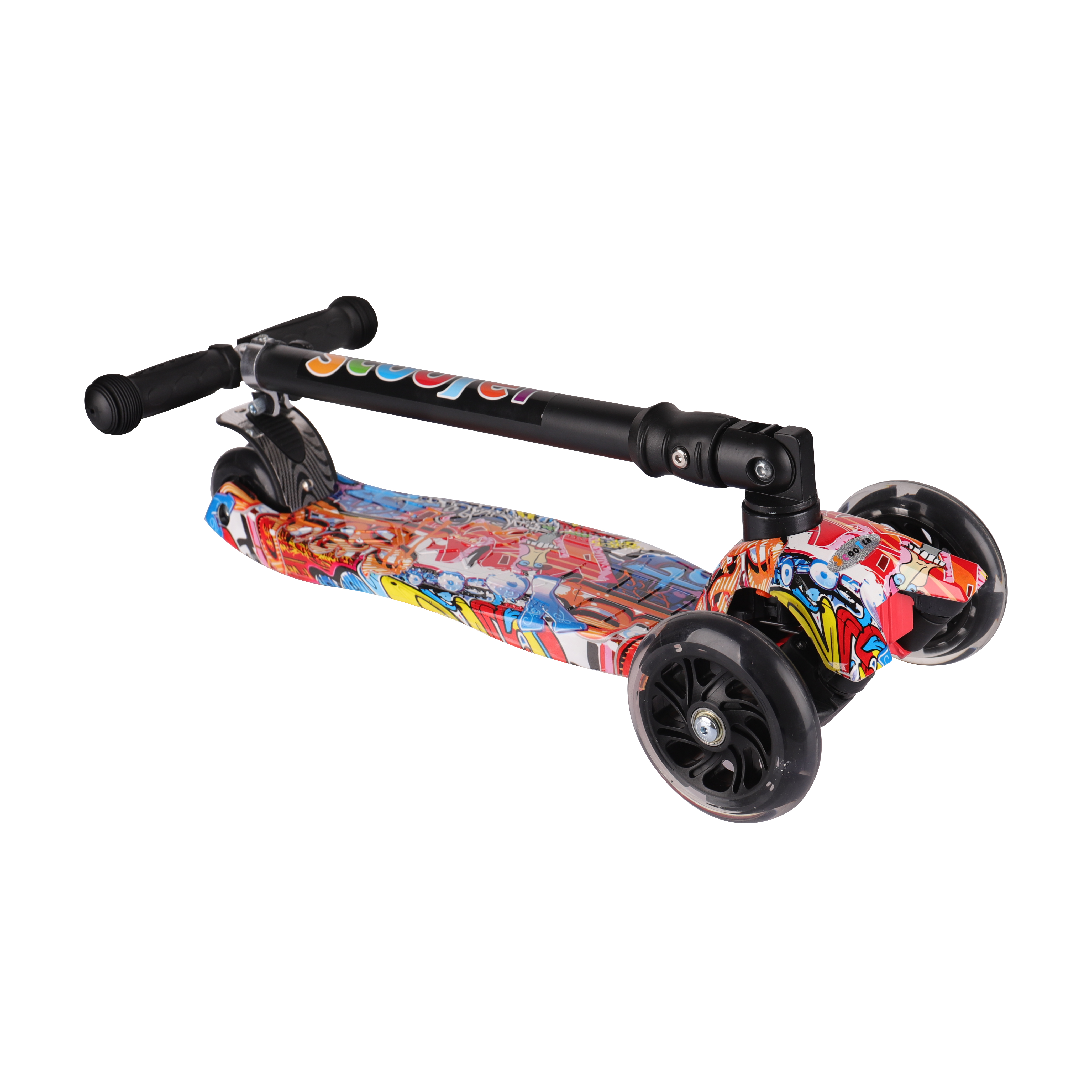 Safe and Reliable Hot sale printing style 3 wheels children's foldable cool scooter