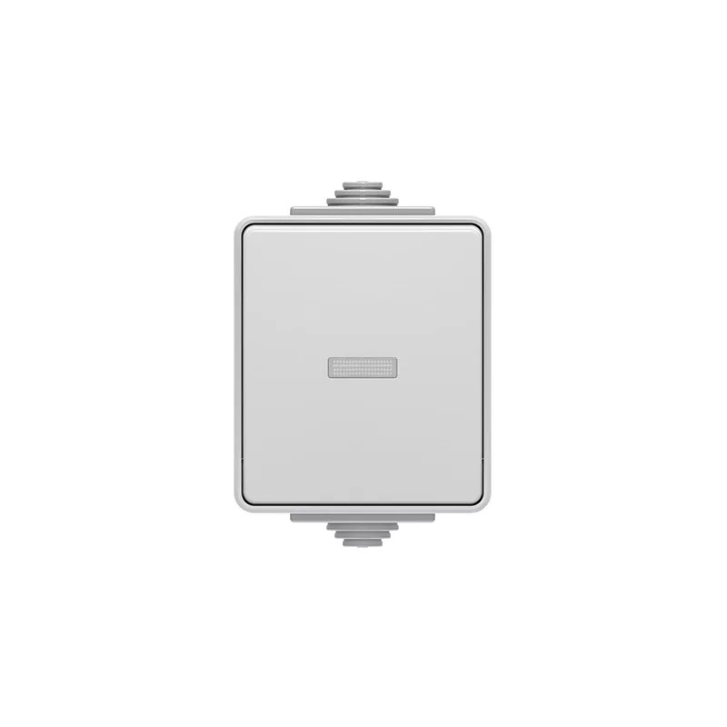 1gang 1 Way Light Switch with LED Surface Mounting screwless terminal China wholesaler wall switches