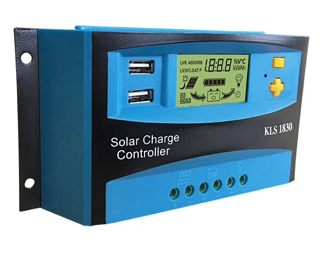 Cheap double usb Auto 12V 24V PWM 30a smart solar power charge controller