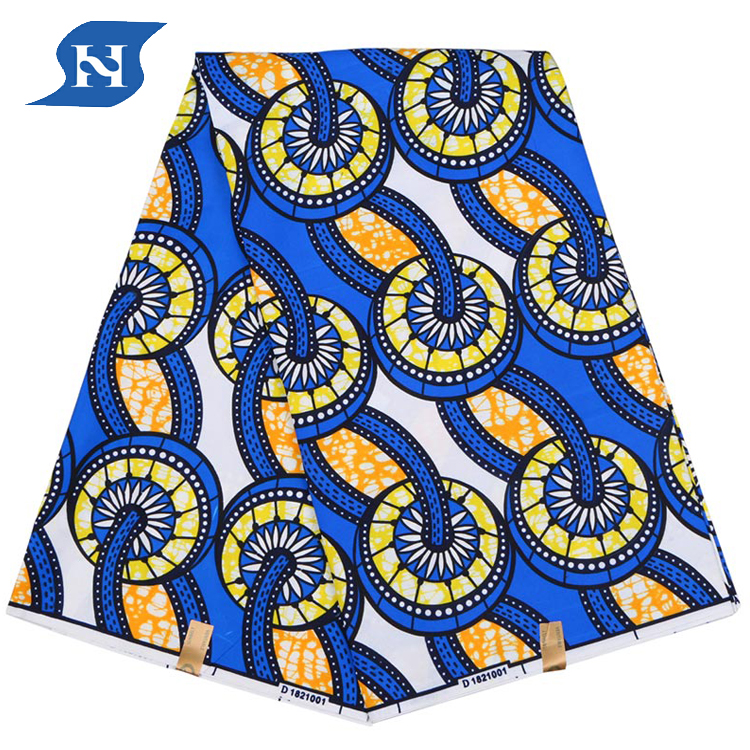New Design High Quality 100% Polyester Pagne Africain Floral Ankara Fabric Print Cameroonian Wax Fabrics