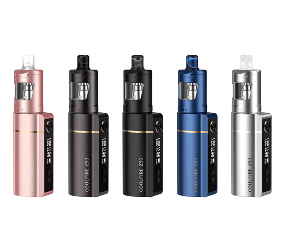 RTS New arrivals 2100mAh 50W 4ml Electronic Vaporizer Mod Kits OLED Display Screen Innokin Coolfire Z50 VW Kit