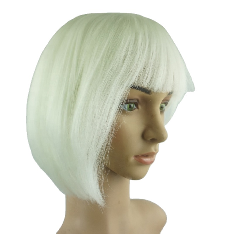 Glow in the dark BOB wig synthetic Party wigs Short Straight Hair Self luminous night light