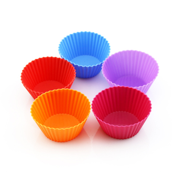 Hot Selling Reusable cake cup mold Homemade Mini Food Grade Silicone muffin maker/tray For Baking Pastry