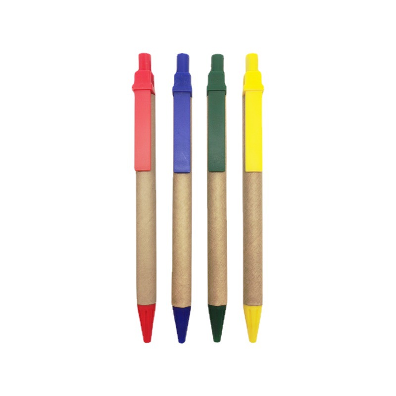 Popular Environmental Protection paper and pen in 2023 printed advertising promotion pen in stock
