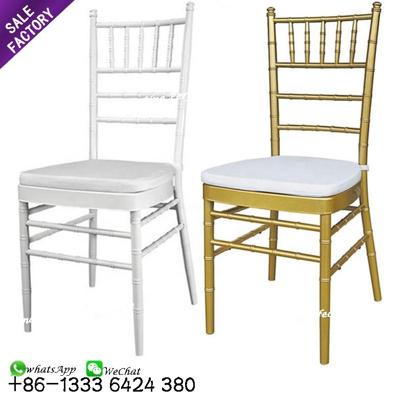 Распродажа, свадебные стулья tiffanychair из белого золота с подушкой