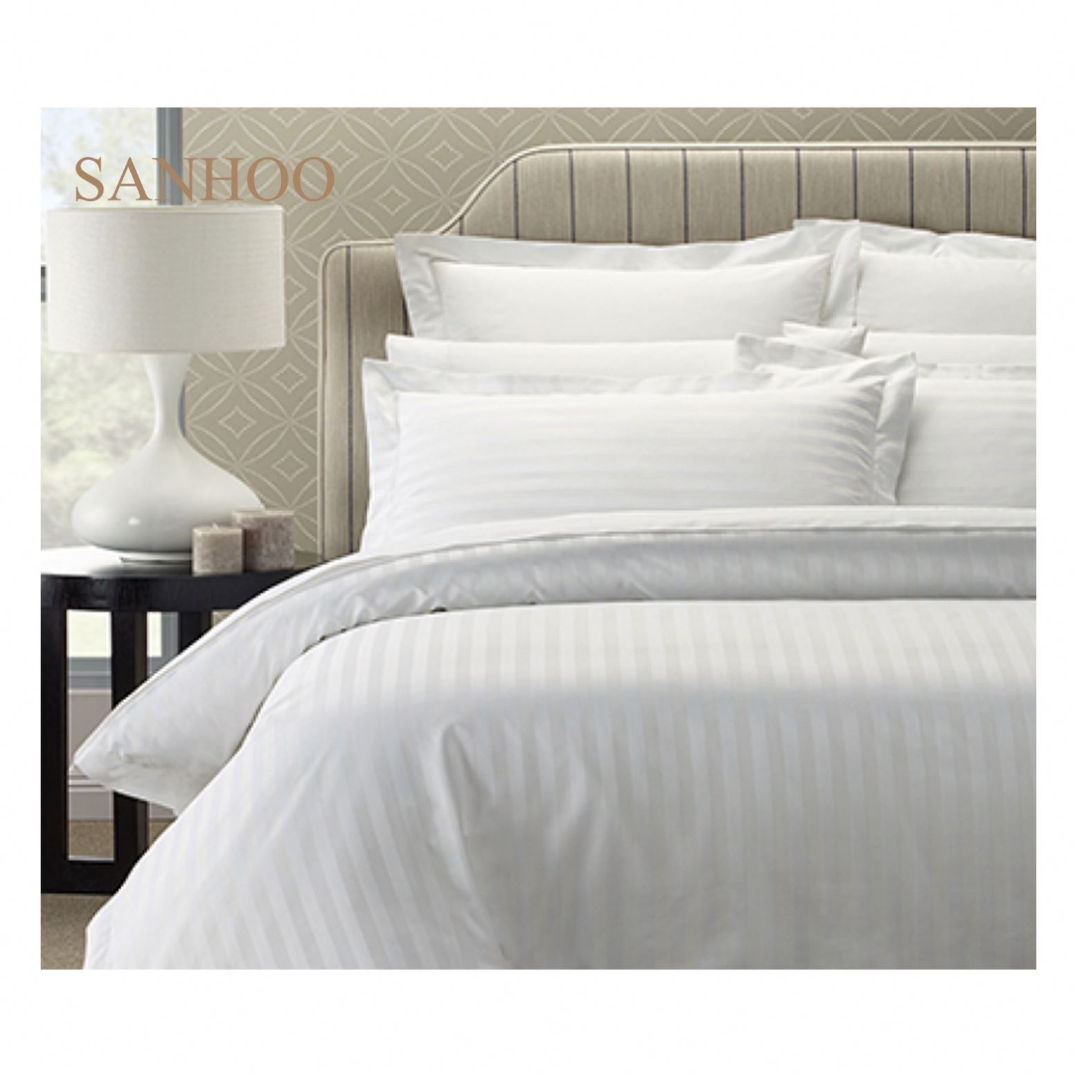 Постельное белье SANHOO из 180 хлопка с вышивкой и глубоким карманом, 100% ниток, 6 на 7