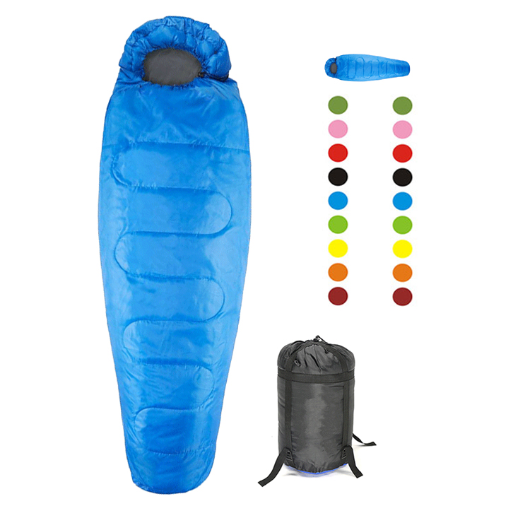 210T Polyester Canvas Sleeping Bag Waterproof Camping Outdoors Mummy Outdoor Camping Sleeping Bags For Camping Hiking