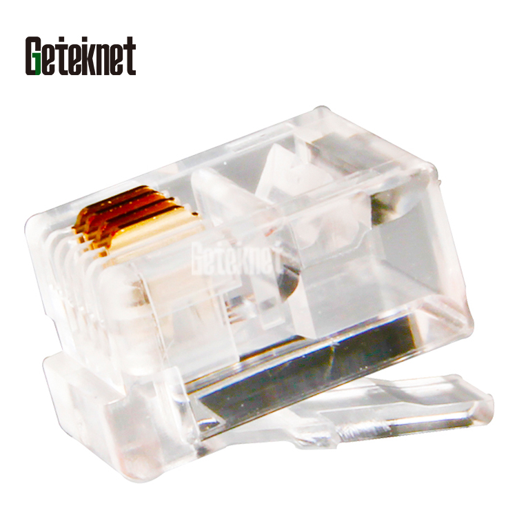 100 шт./упаковка, модульный разъем ethernet RJ11 RJ12 6P4C 4P4C