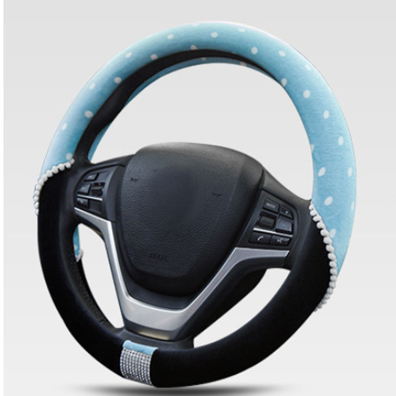 Winter Warm Fashion Car Accessories Interior Steering Wheel Covers For Women