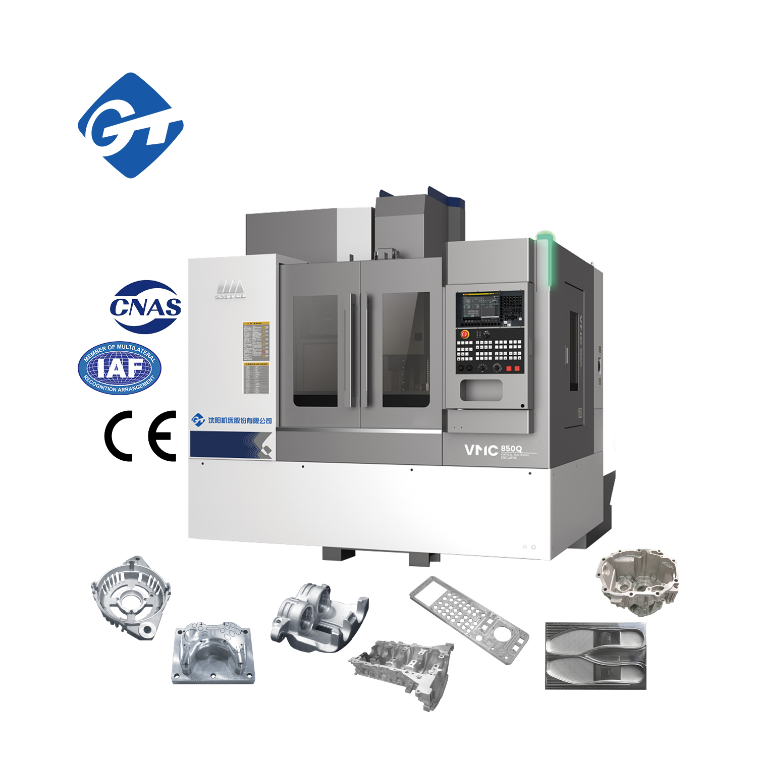 GT SMTCL VMC850Q Vertical CNC Machining Center VMC855 China 3 Axis 4 Axis Cnc Milling Machine For Metal Fresadora CNC