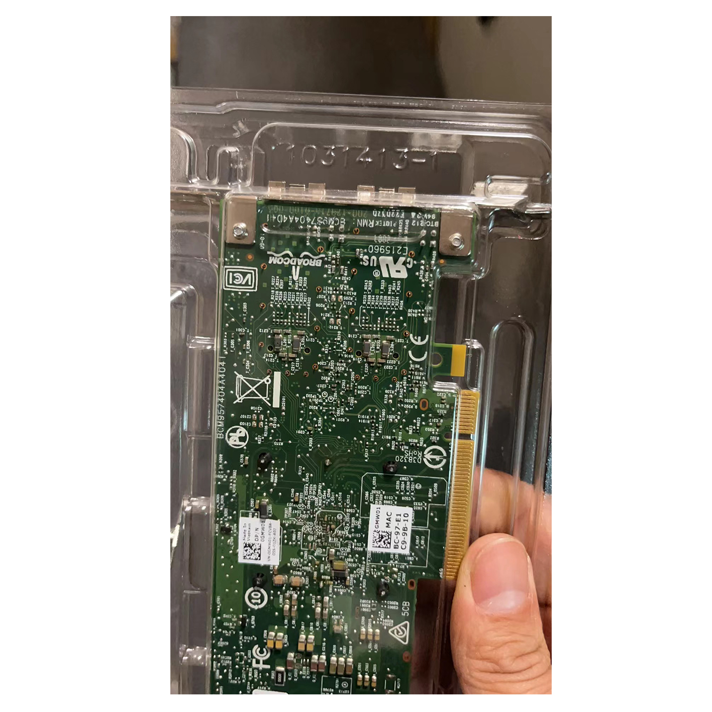 Горячая Распродажа Broadcom 57412 (0GMW01) с двумя портами