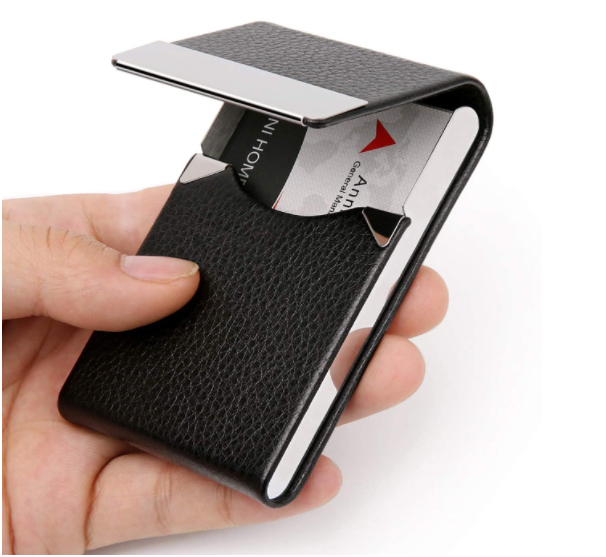 Leather Business Card Holder Pocket Business Card Case