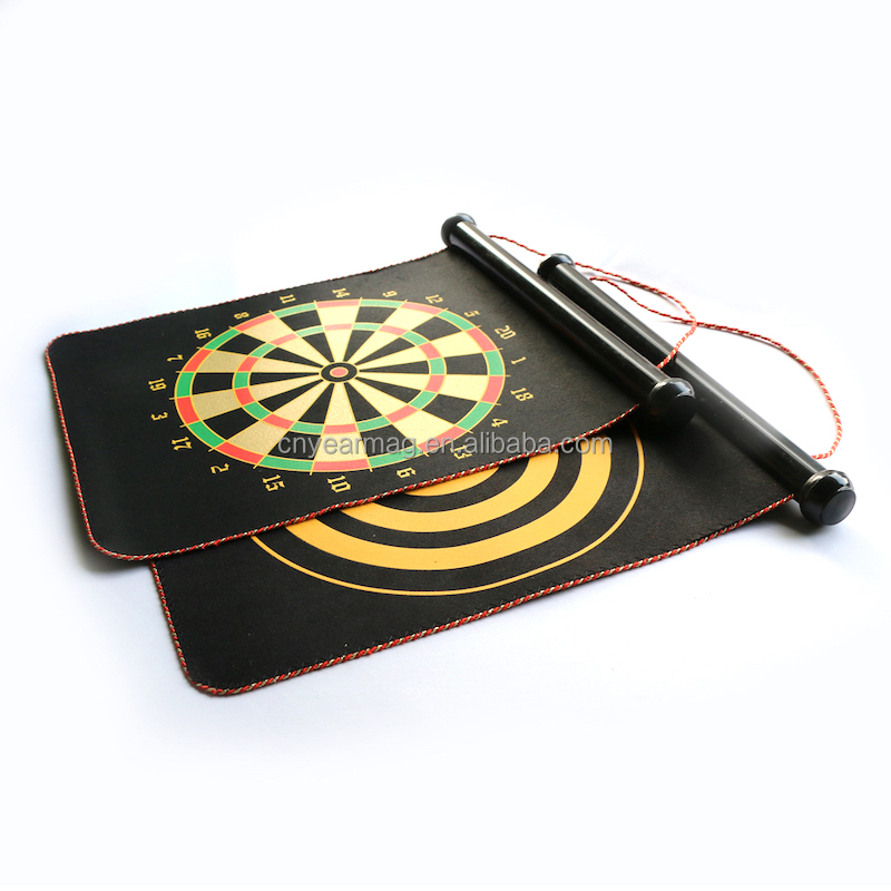 Amazon Hot Selling Magnetic Dart Board Toys 15" Double-sided Fabric Dartboard for Children and Kids Safe Darts