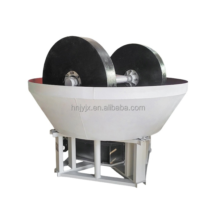 Gold Ore Mining Wet Pan Mill Machine For Gold Copper Zinc Grinding Separating Equipment For Mineral Production Line
