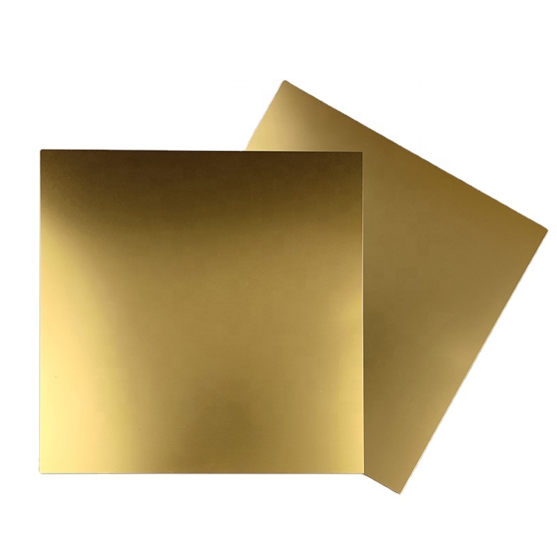Gold anodized aluminum sheet Satin anodised aluminium plate 5052 1050 1060 exteior0.5 1 2mm metal custom service fabrication