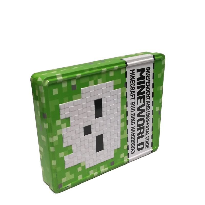 Жестяная коробка для игрушек Lego Minecraft с принтом на заказ