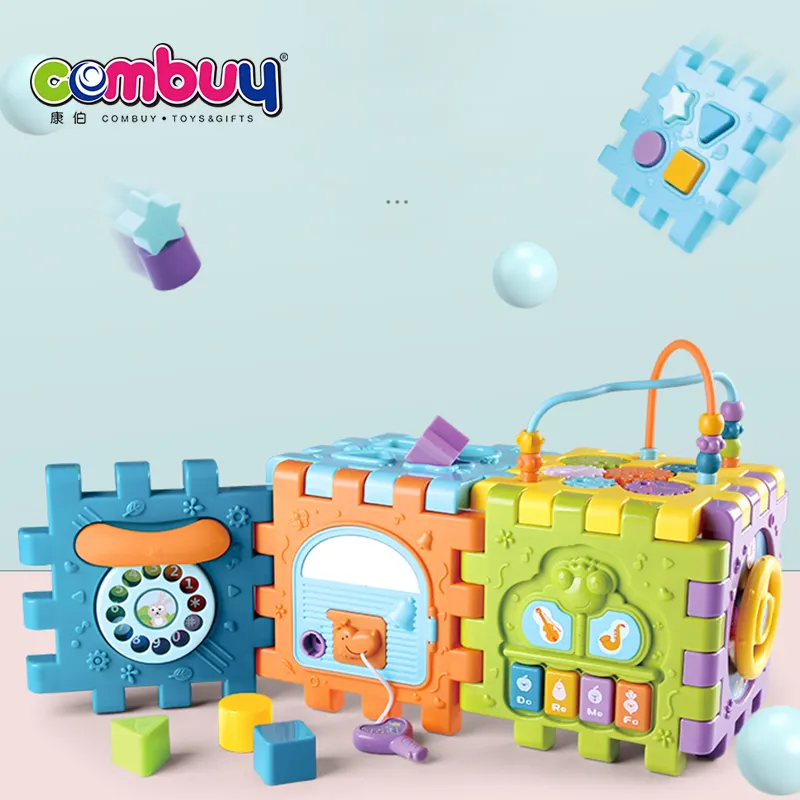 Baby Toy Cubed Early Learning 6 Sided Puzzle Brain Intelligence Activity Baby Cube Toys