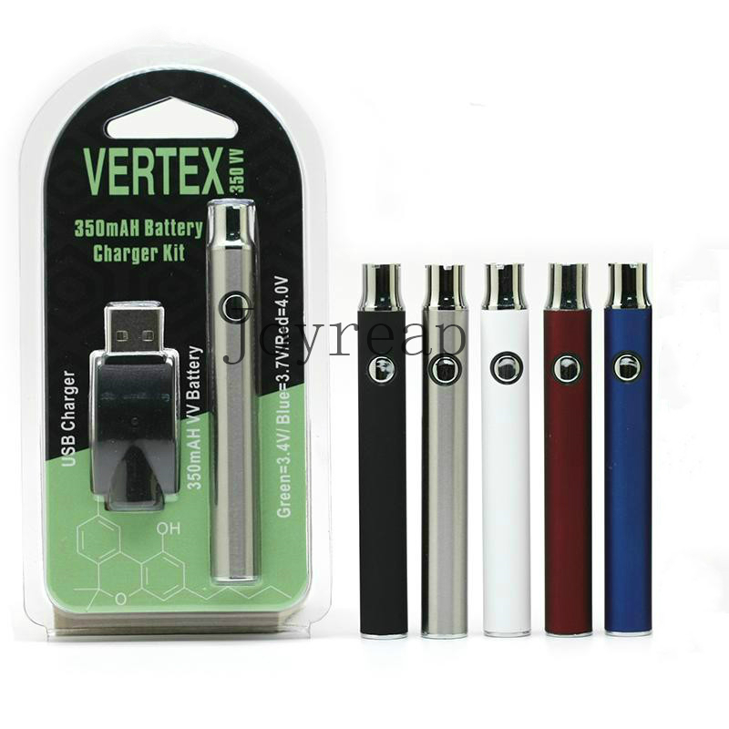 Популярная батарея 510 резьба 350 мАч CBD vape pen с предварительным нагревом, регулируемая батарея vertex vape pen