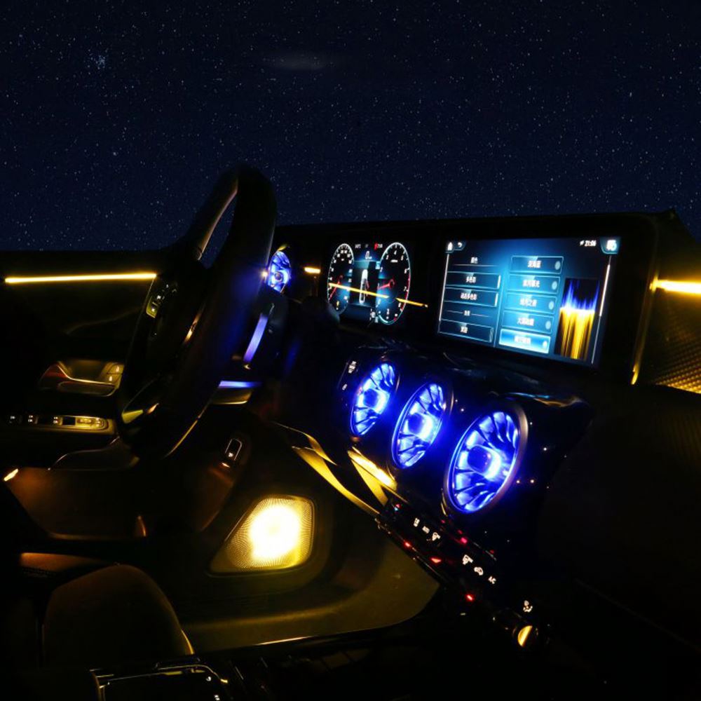 Вентиляционное отверстие с окружающим светом для c-класса W205 с 3 вида цветов светом