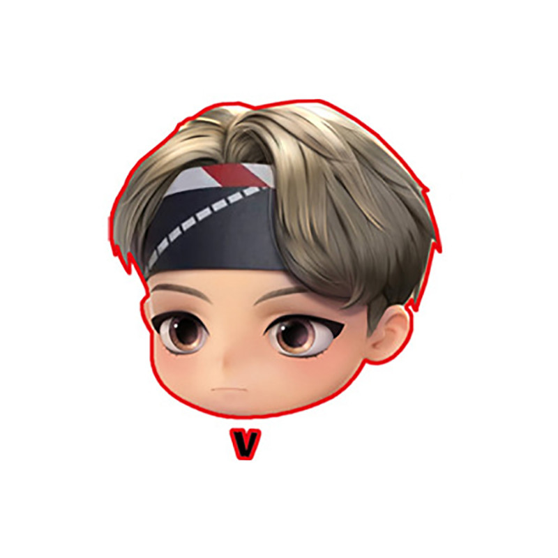 Креативный Корейский Kpop акриловый брелок Bangtan Boys альбом милый мультяшный персонаж прозрачный брелок с подвеской