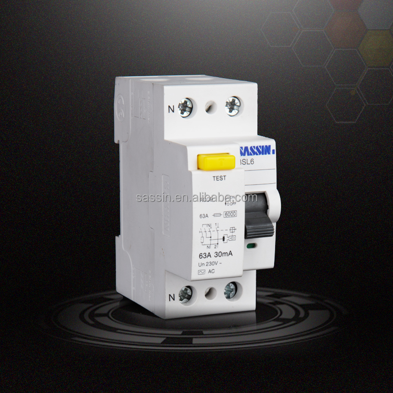 3SL6 SASSIN earth leakage circuit breaker with overload rccb 32a 30ma