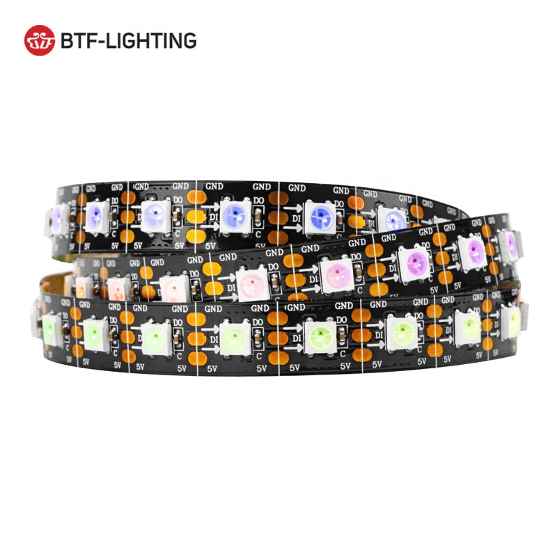 WS2812B WS2812 60 светодиодов/м пикселей 300 светодиодов 5 м RGB цифровая светодиодная лента Гибкая мечта полный цвет ip30/ip65/ip67
