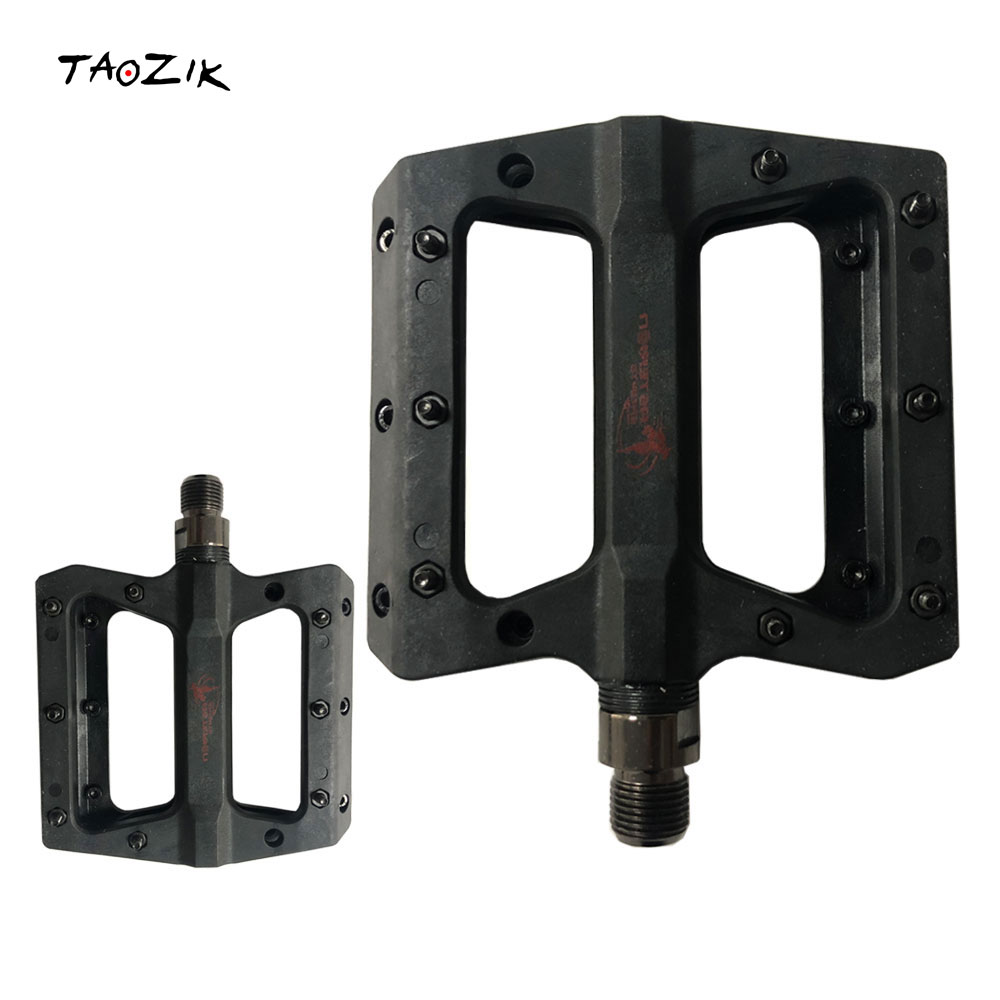 Taozik stock limited fast shipping c573 nylon sealed bearings with fiber bmx mountain bike pedal