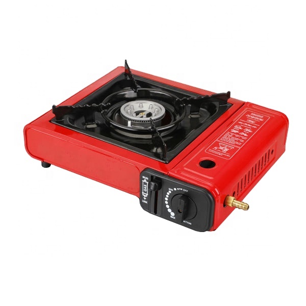 factory supply ce camping gas stove with dual connection to lpg/butane gas