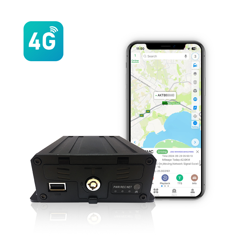 m524K 360 Surround View AI Alarm ADAS+BSD+DMS 4G CCTV MDVR 4CH1080P Car Truck Universal Map Fence Alarm Global GPS Positioning