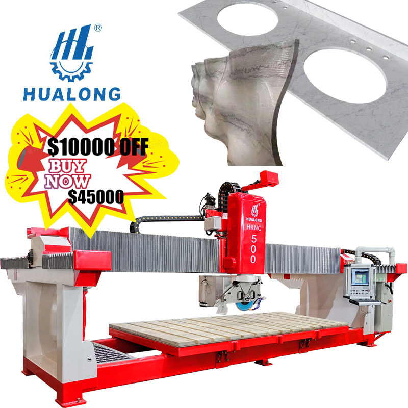 HUALONG; cnc оборудование для работы с камнем HKNC-500 автоматическая машина для резки Мраморной Плиты Станок с CNC филируя гранитная плитка пила для резки камня для продажи